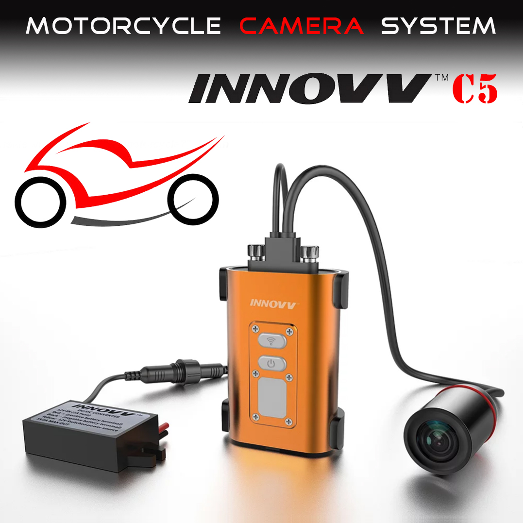 Capacitor Version INNOVV C5 Black Camera with 3 Meter Cable INNC5CB3 