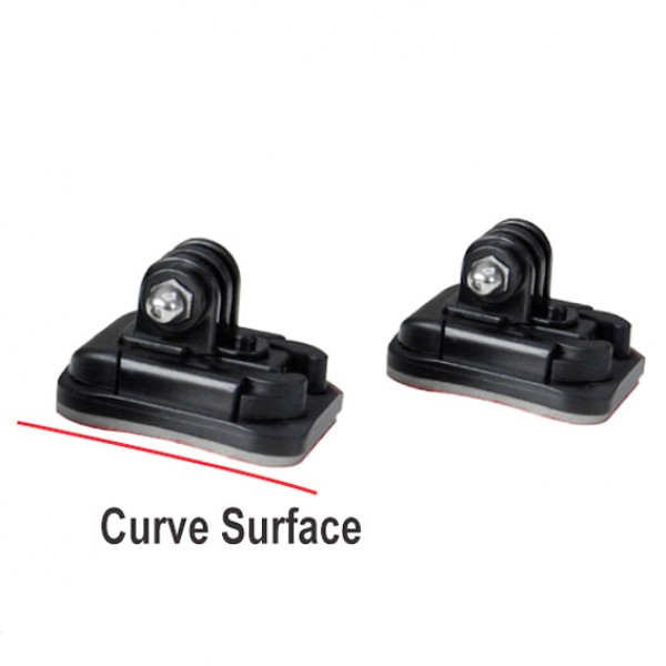 2pcs 180° Multi-Directional Removable Curve Mount for BULLETHD BIKER PRO & BIKER MATE BAC007